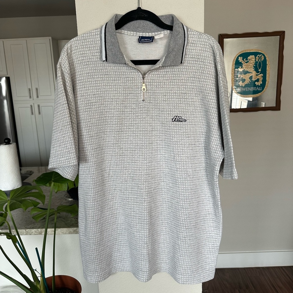 BANGER 90s Vintage No Fear Zipper Polo